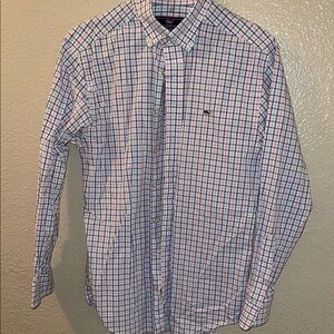 Vineyard Vines Men's Blue Checkered Shirt
